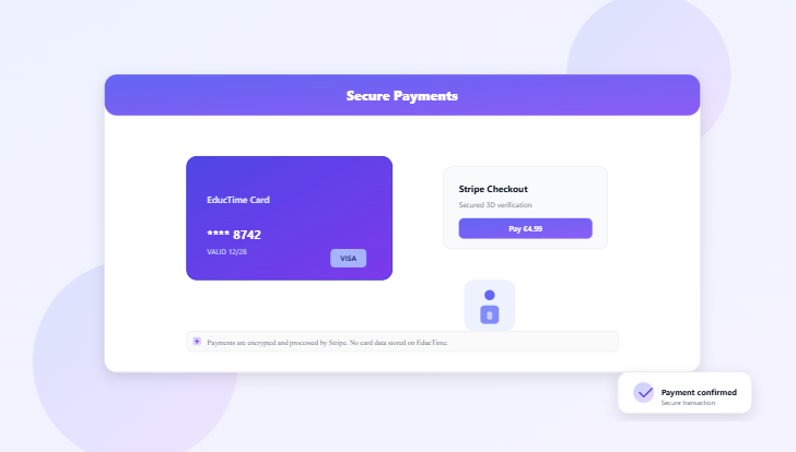 Secure payments - EducTime
