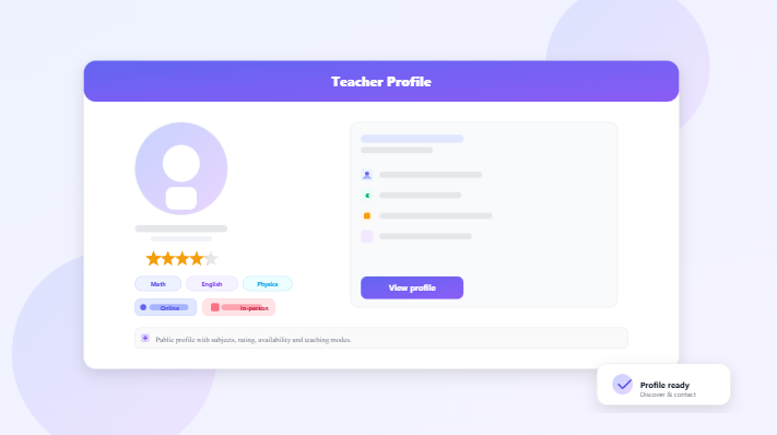 Public teacher profile - EducTime